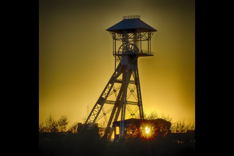 industrial heritage in the evening light